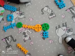dinozaury z klocków