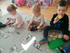 Prezentacja stempli wykonanych z ziemniaków