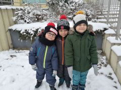 Zabawy na śniegu:)