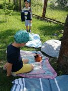Piknik na placu przedszkolnym