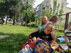 Piknik na placu przedszkolnym