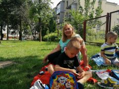 Piknik na placu przedszkolnym