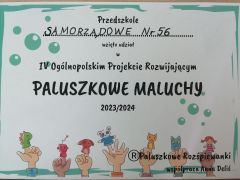 "Paluszkowe maluchy"-realizacja Projektu